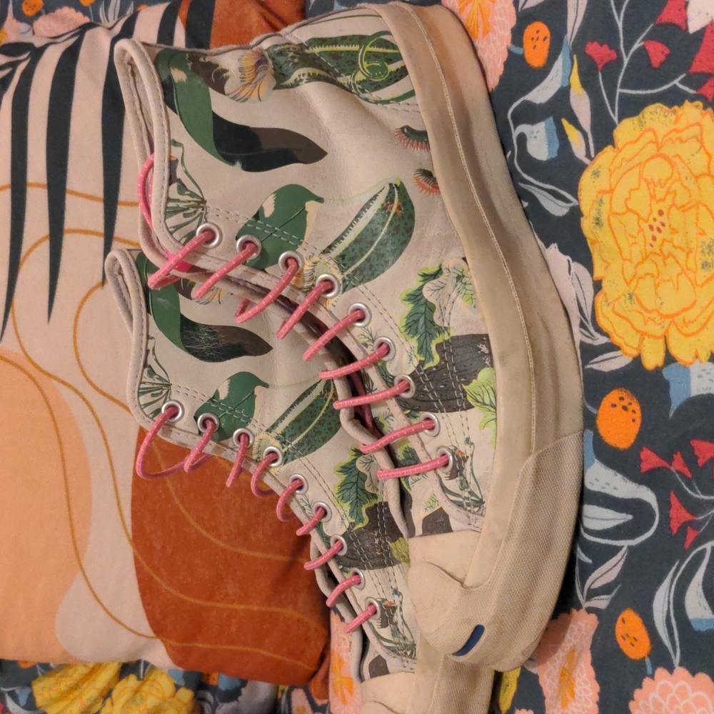 Converse Multicolor Floral High-Top Sneakers